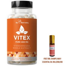 Load image into Gallery viewer, VITEX Pure 400 Mg Chasteberry – Natural PMS Support, Balance Hormones, Regulate Your Cycle, Promote Skin Health – Full-Spectrum &amp; Standardized